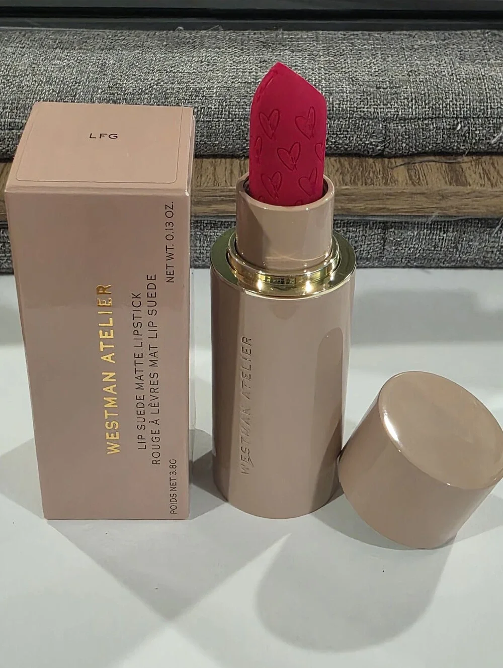 Westman Atelier Lip Suede Matte Lipstick LFG/Orchid Fuchsia. BNIB